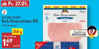 Aldi Nord Gut Drei Eichen Koch Hinterschinken XXL 250 g Packung Angebot