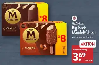 Aldi Nord Magnum Big Pack Mandel/Classic 880 ml Packung Angebot