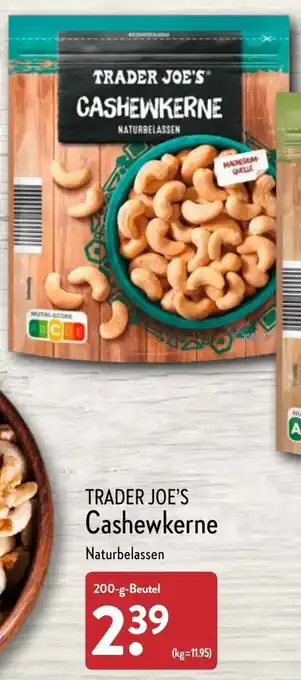 Aldi Nord Trader Joe's Cashewkerne 200 g Beutel Angebot