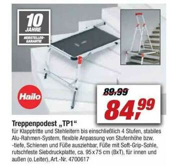 toom Baumarkt Hailo Treppenpodest Angebot