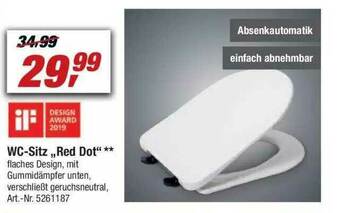 toom Baumarkt Wc Sitz Red Dot Angebot