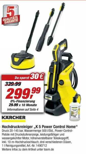 toom Baumarkt Karcher Hochdruckreiniger Angebot