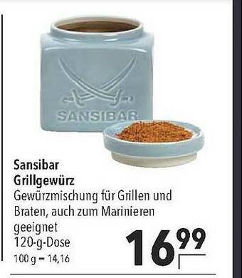 CITTI Markt Sansibar Grillgewürz Angebot