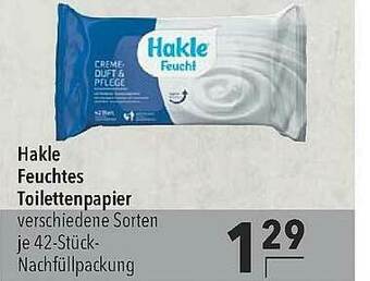 CITTI Markt Hakle Feuchtes Toilettenpapier Angebot