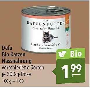 CITTI Markt Defu Bio Katzen Nassnahrung Angebot