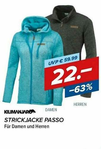 Hervis Strickjacke Passo Kilimanjaro Angebot