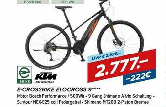 Hervis E-crossbike Elocross 9 Ktm Angebot