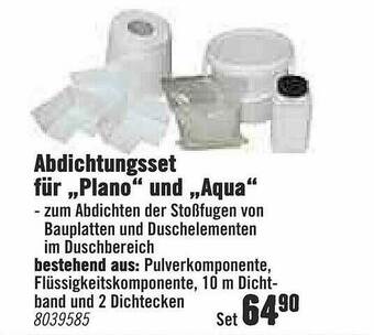 Hornbach Abdichtungsset Für „plano” Und „aqua” Angebot