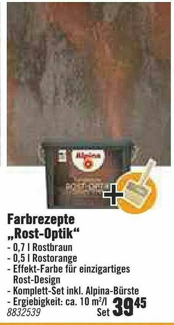 Hornbach Farbrezepte „rost-optik” Angebot