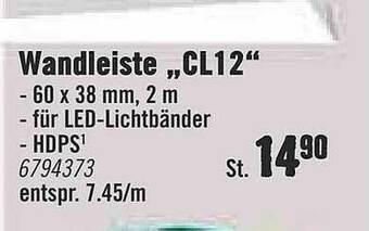 Hornbach Wandleiste „cl12” Angebot