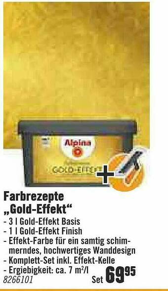 Hornbach Farbrezepte „gold-effekt” Angebot