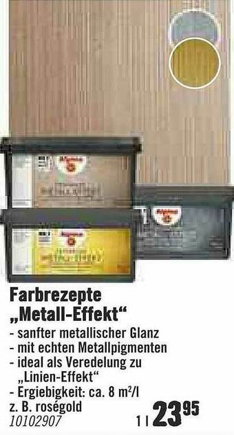 Hornbach Farbrezepte „metall-effekt” Angebot