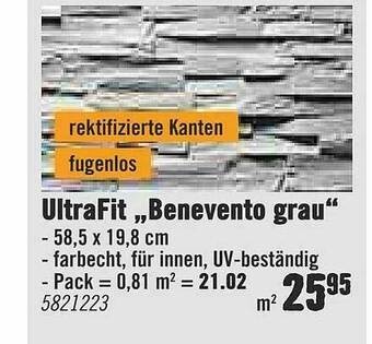 Hornbach Ultra Fit „benevento Grau” Angebot