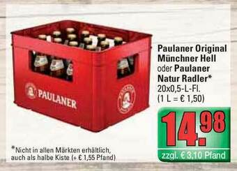 Profi Getränke Paulaner Original Münchner Hell Oder Natur Radler Angebot