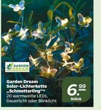 NETTO Garden Dream Solar-lichterkette „schmetterling” Angebot