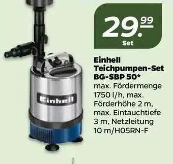 NETTO Einhell Teichpumpen-set Bg-sbp50 Angebot