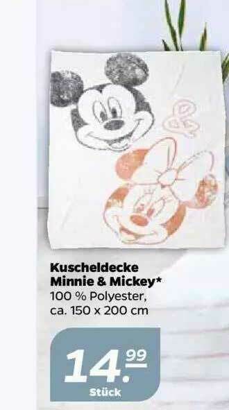 NETTO Kuscheldecke Minnie & Mickey Angebot