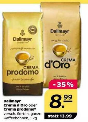 NETTO Dallmayr Crema D'oro Oder Crema Prodomo Angebot