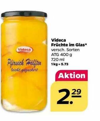 NETTO Videca Früchte Im Glas Angebot