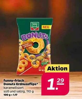 NETTO Funny-frisch Donuts Erdnussflips Angebot