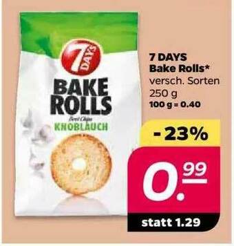 NETTO 7days Bake Rolls Angebot