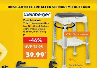 Kaufland Weinberger Duschhocker Angebot