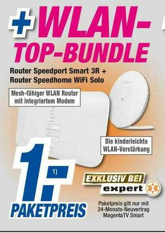 expert Octomedia Router Speedport Smart 3r + Router Speedhome Wifi Solo Angebot