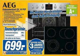 expert Techno Land Aeg Einbauherdset Ex10pef Angebot