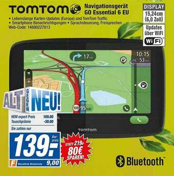 HEM Expert Tomtom Navigationsgerät Go Essential 6 Eu Angebot