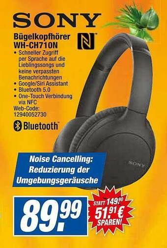 HEM Expert Sony Bügelkopfhörer Wh-ch710n Angebot