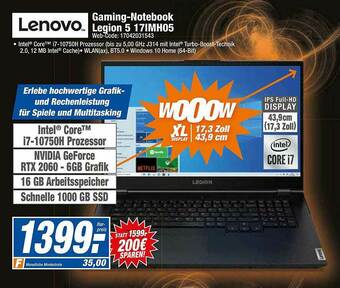 HEM Expert Lenovo Gaming-notebook Legion 5 17img05 Angebot