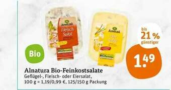 tegut Alnatura Bio-feinkostsalate Angebot