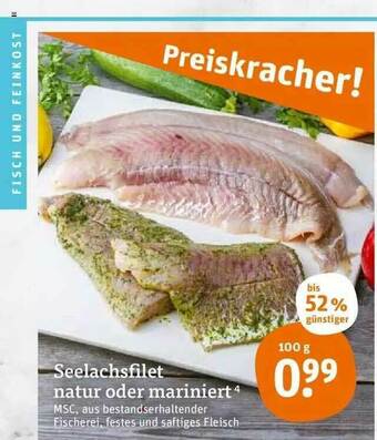 tegut Seelachsfilet Natur Oder Mariniert Angebot