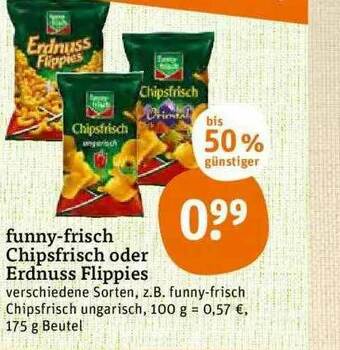 tegut Funny-frisch Chipsfrisch Oder Erdnuss Flippies Angebot