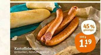 tegut Kartoffelwurst Angebot