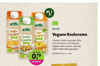 Biomarkt Allos Vegane Kochcreme Angebot