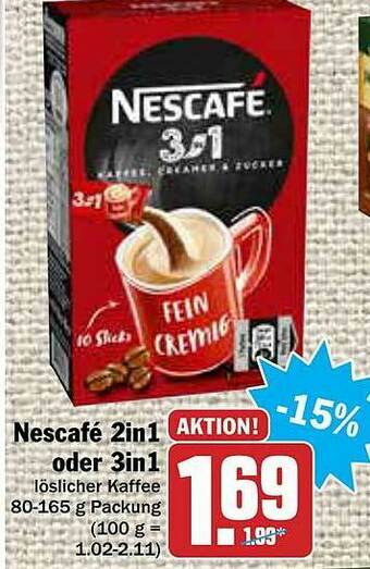 AEZ Nescafé 2in1 Oder 3in1 Angebot