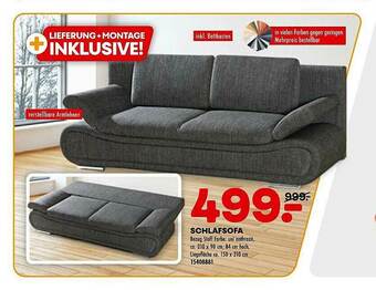 Möbel Kraft Schlafsofa 210x90 Cm Angebot