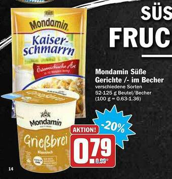 AEZ Mondamin Süße Gerichte Im Becher Angebot