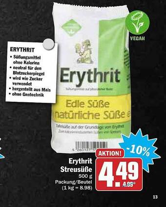 AEZ Erythrit Streusüße Angebot