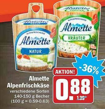 AEZ Almette Alpenfrischkäse Angebot