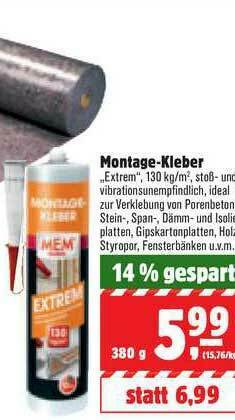 BHG Handelszentren Montage-kleber Angebot