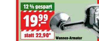 BHG Handelszentren Wannen-armatur Angebot