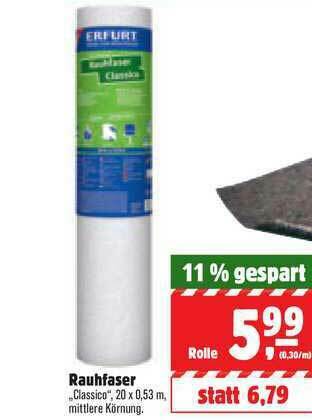 BHG Handelszentren Rauhfaser Angebot