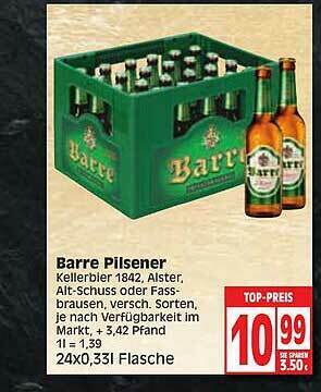 Edeka Barre Pilsener Angebot