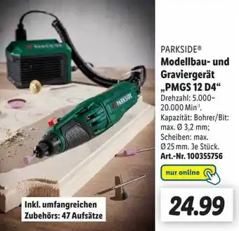 Lidl Parkside modellbau- und graviergerät „pmgs 12 d4“ Angebot