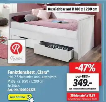 Lidl Relita funktionsbett „clara“ Angebot