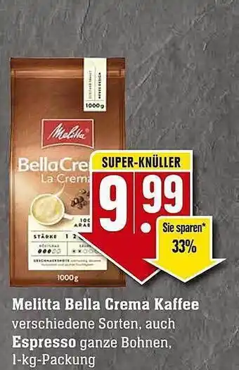 E-Center Melitta bella crema kaffee Angebot