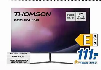 Expert Bening Thomson monitor m27fe52201 Angebot