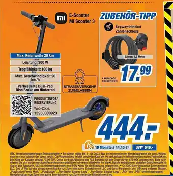 Expert Bening Mi e-scooter mi scooter 3 Angebot